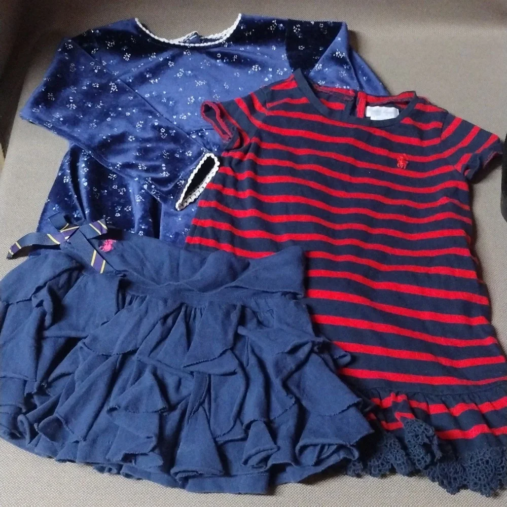 3 pc Ralph Lauren and Little Lass bundle 3T